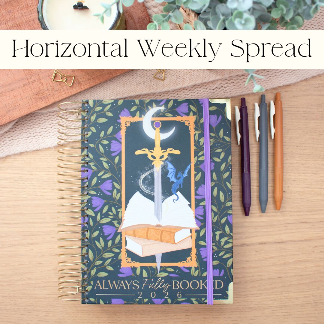 Always Fully Booked 2026 Planner - Mystical Sword - HORIZONTAL Layout