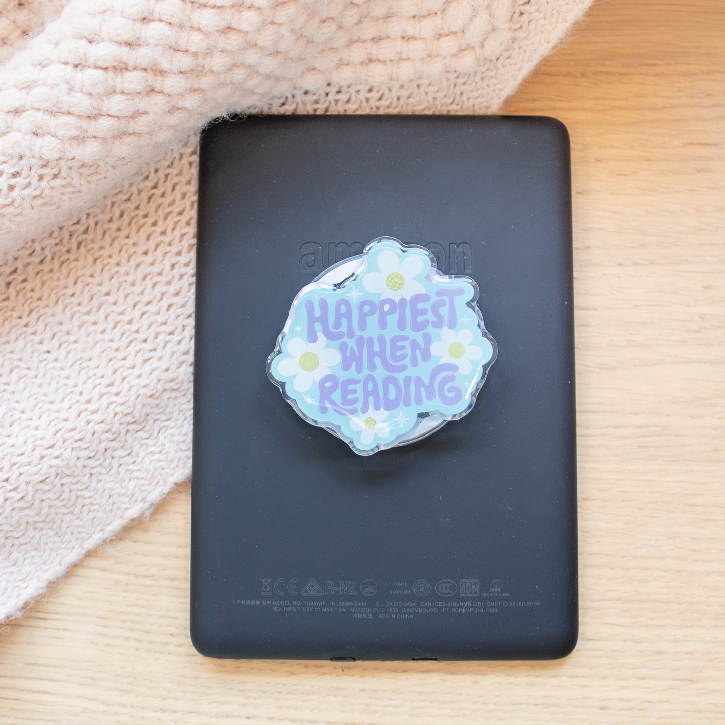 Happiest when Reading - Phone/E-Reader Grip