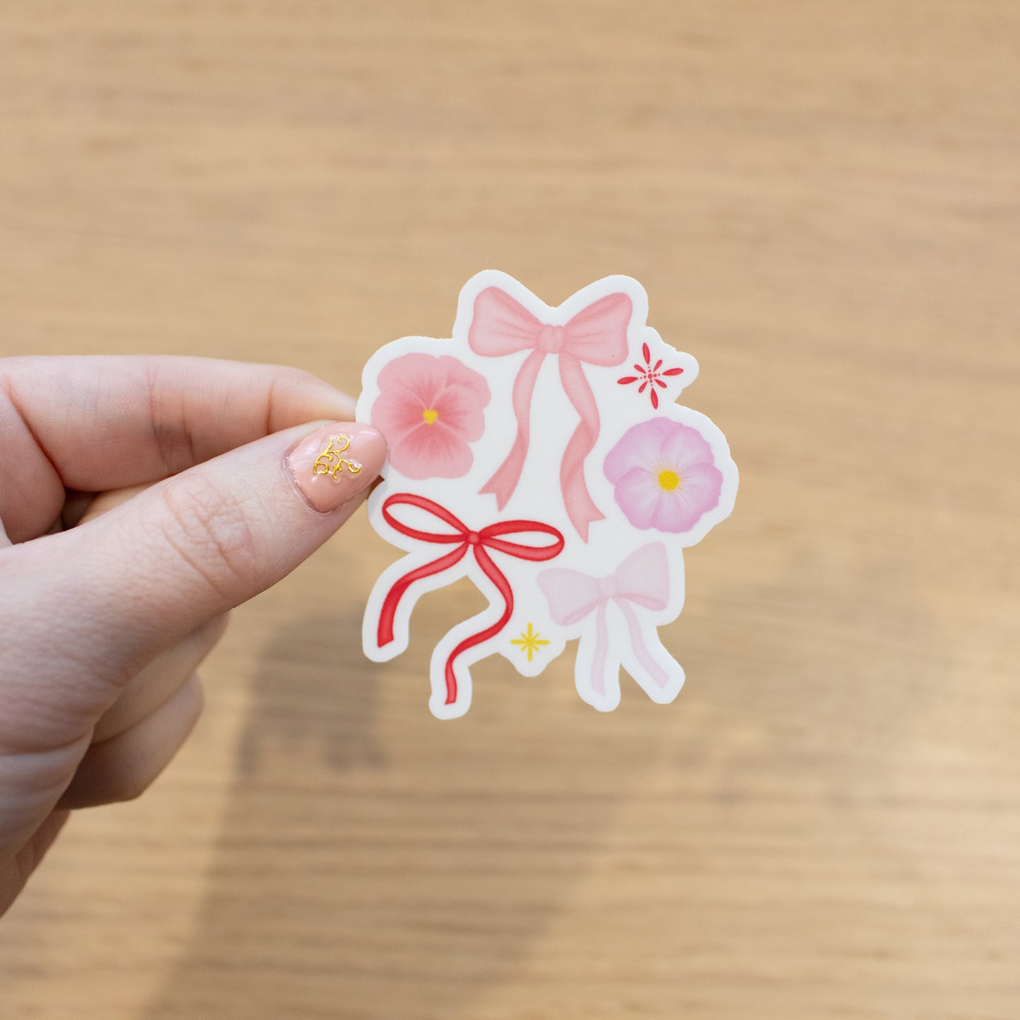 Bows and Flowers - Vinyl Sticker