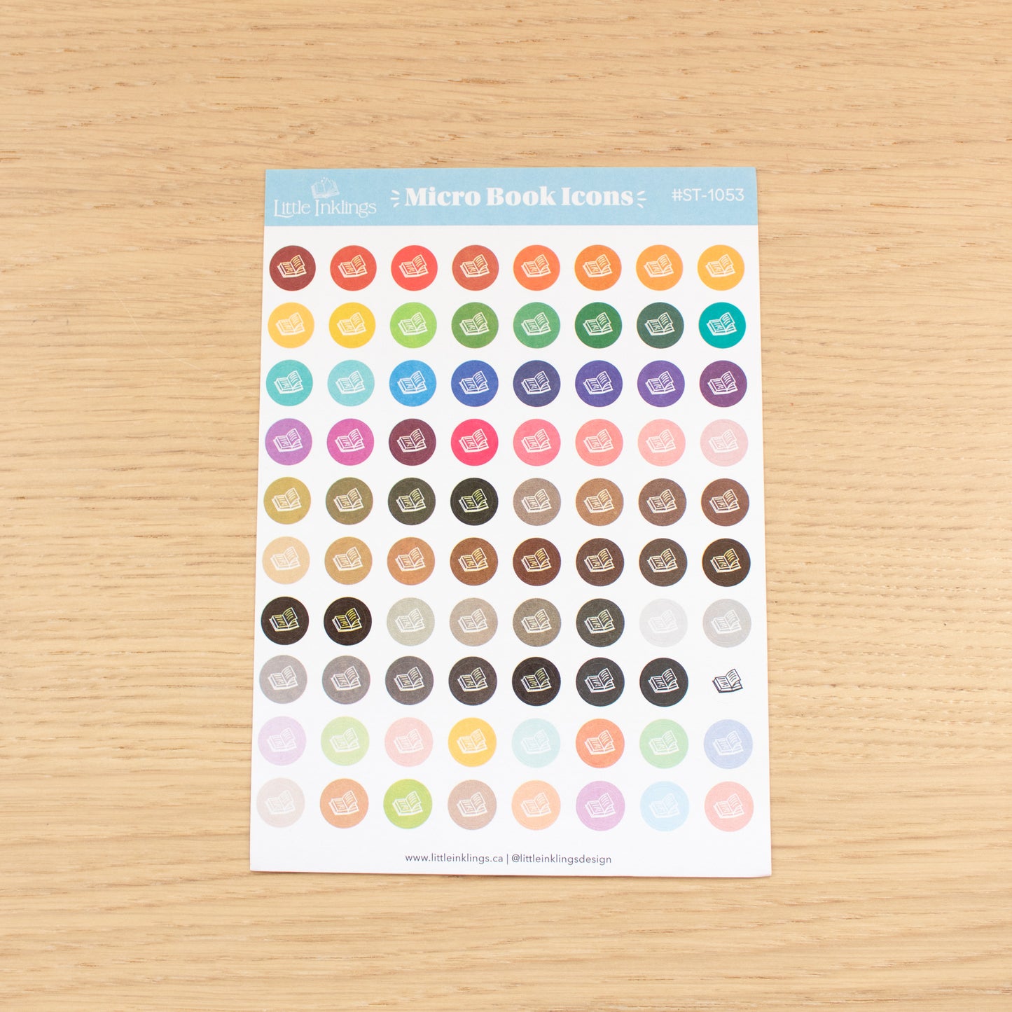 Micro Book Icons - Planner Stickers