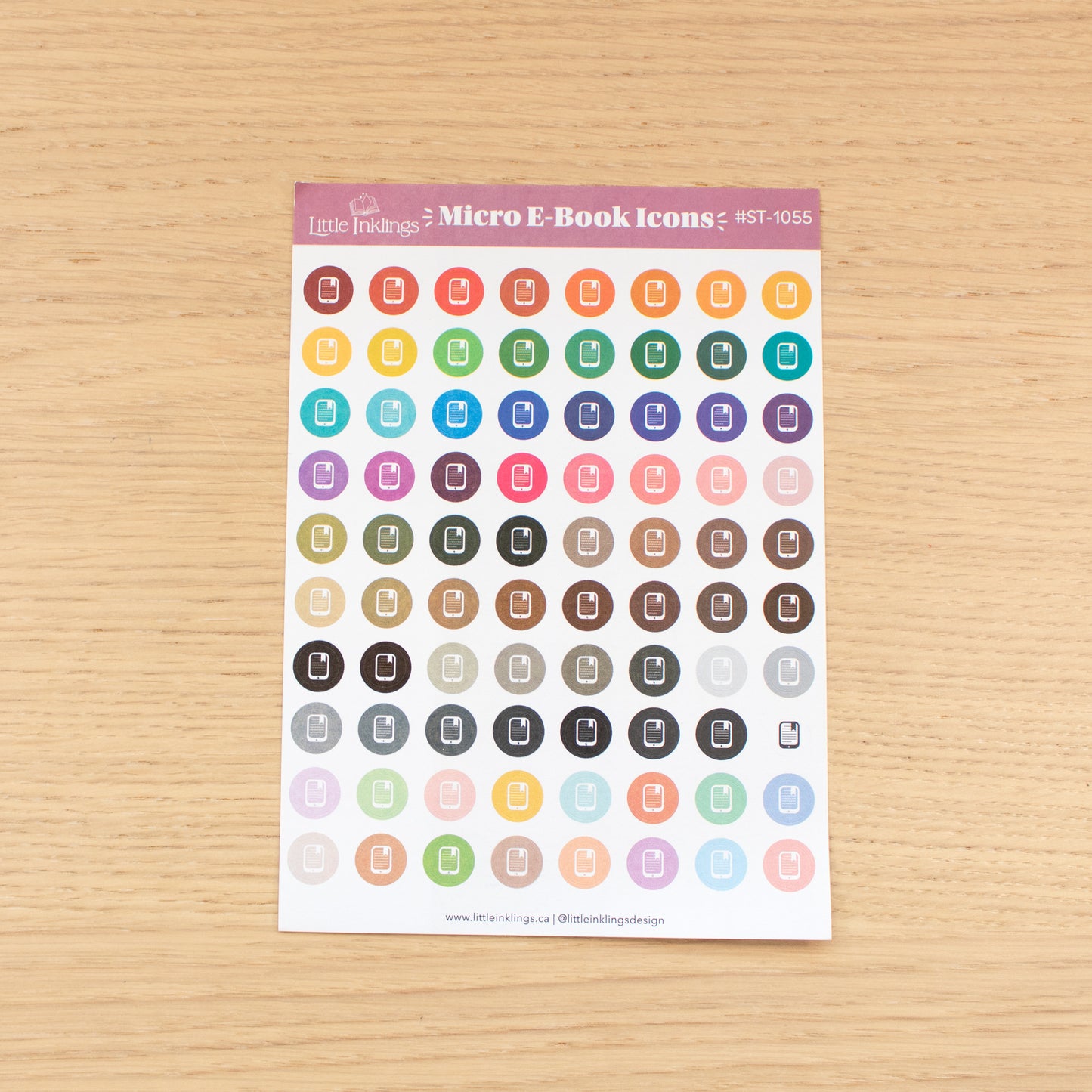 Micro E-Book Icons - Planner Stickers