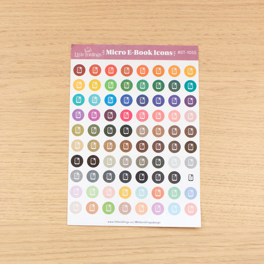 Micro E-Book Icons - Planner Stickers
