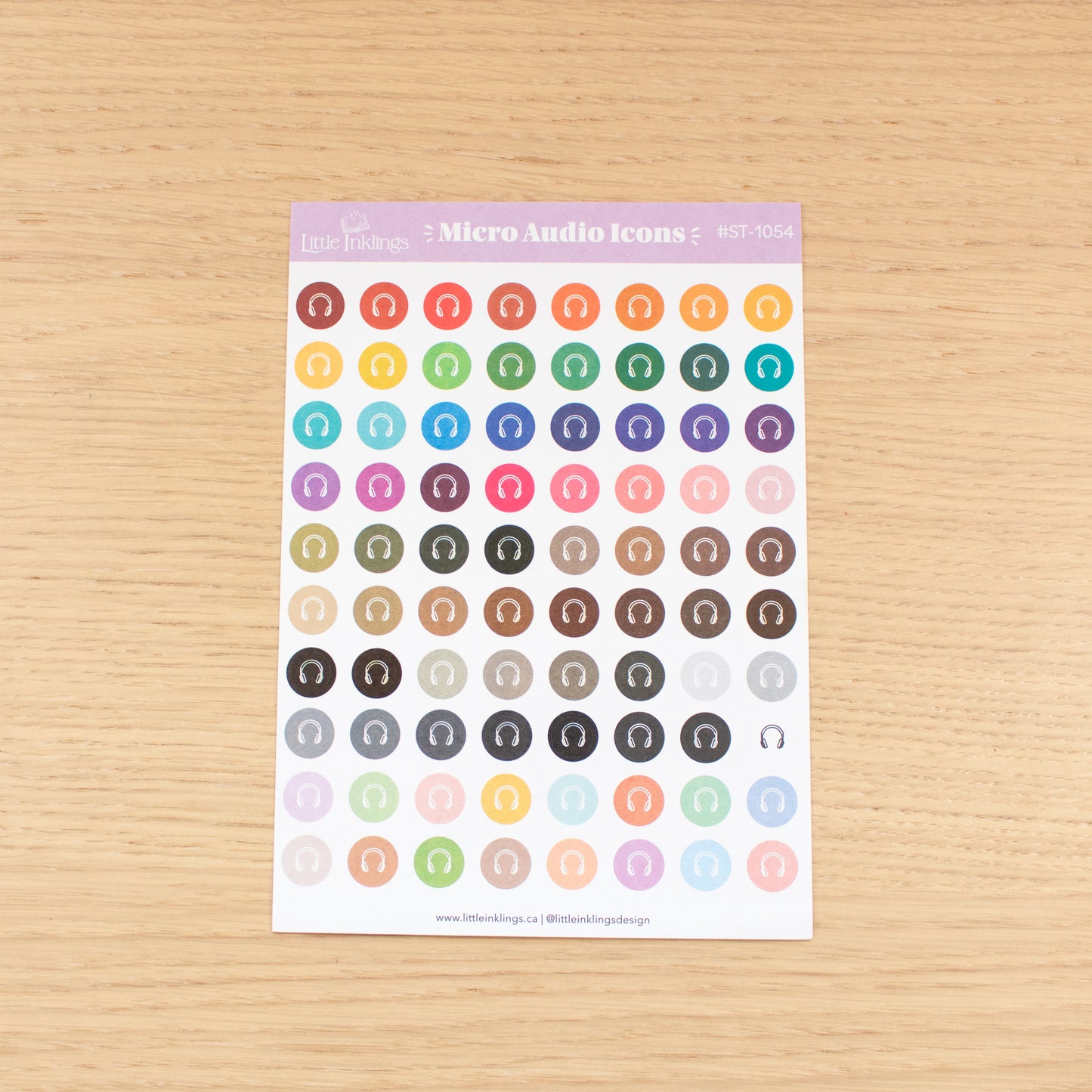 Micro Audio Icons - Planner Stickers