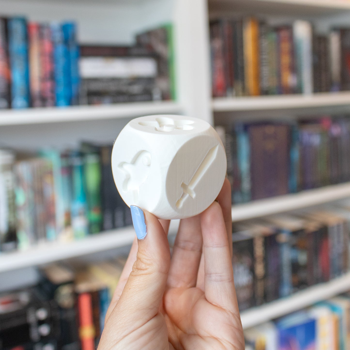 Roll for Genre Die - 3D Printed Shelf Decor