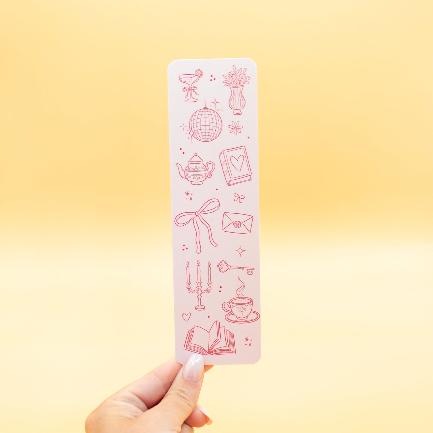 Pink Doodles Bookmark