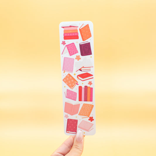 Pink Books Bookmark
