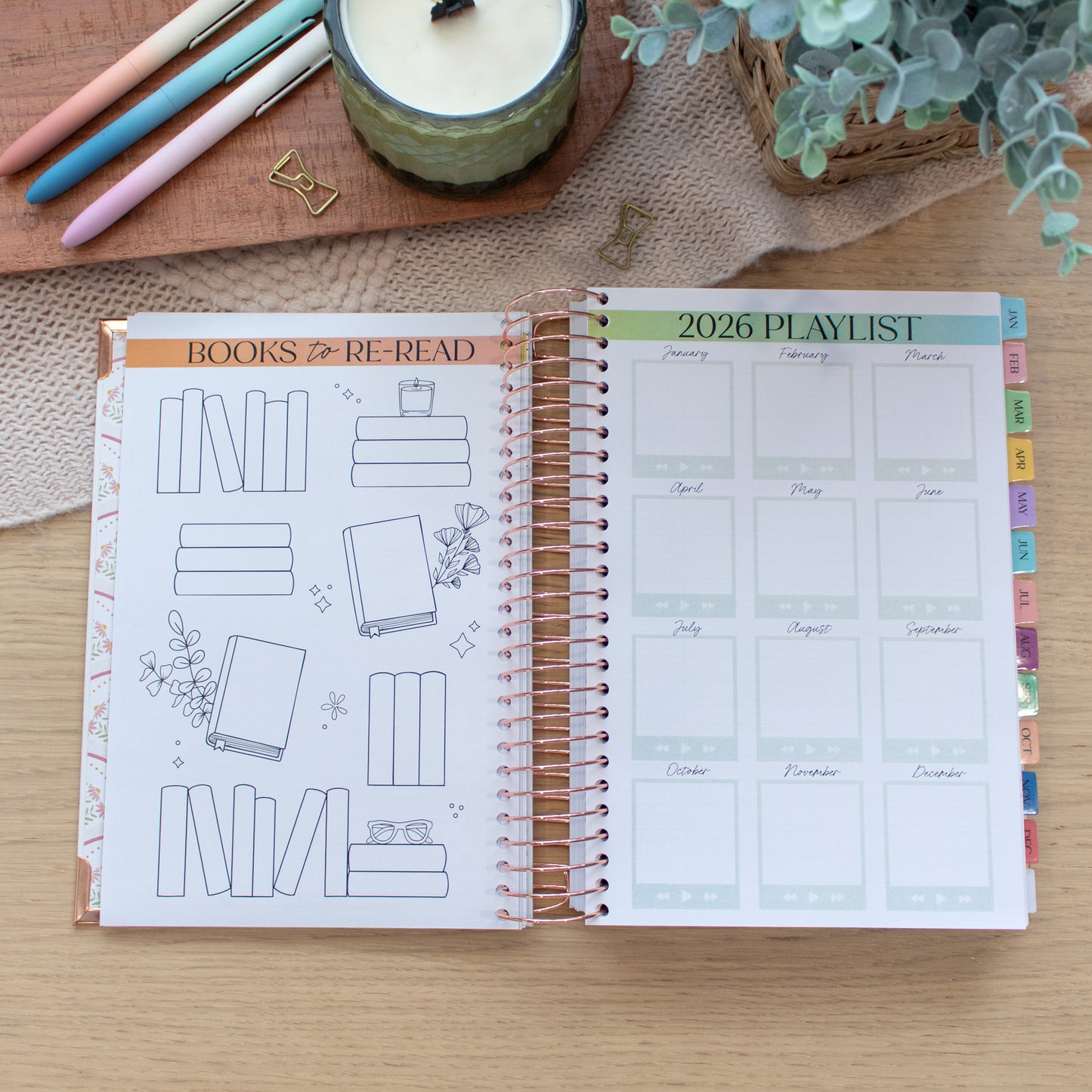 Always Fully Booked 2026 Planner - Mystical Sword - VERTICAL Layout
