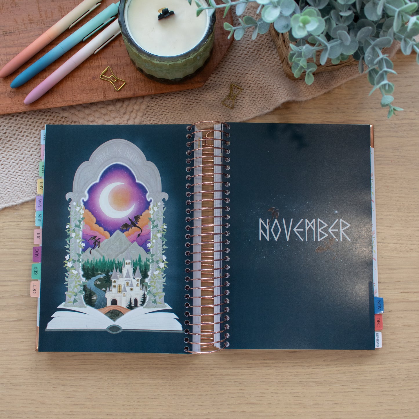 Always Fully Booked 2026 Planner - Mystical Sword - VERTICAL Layout