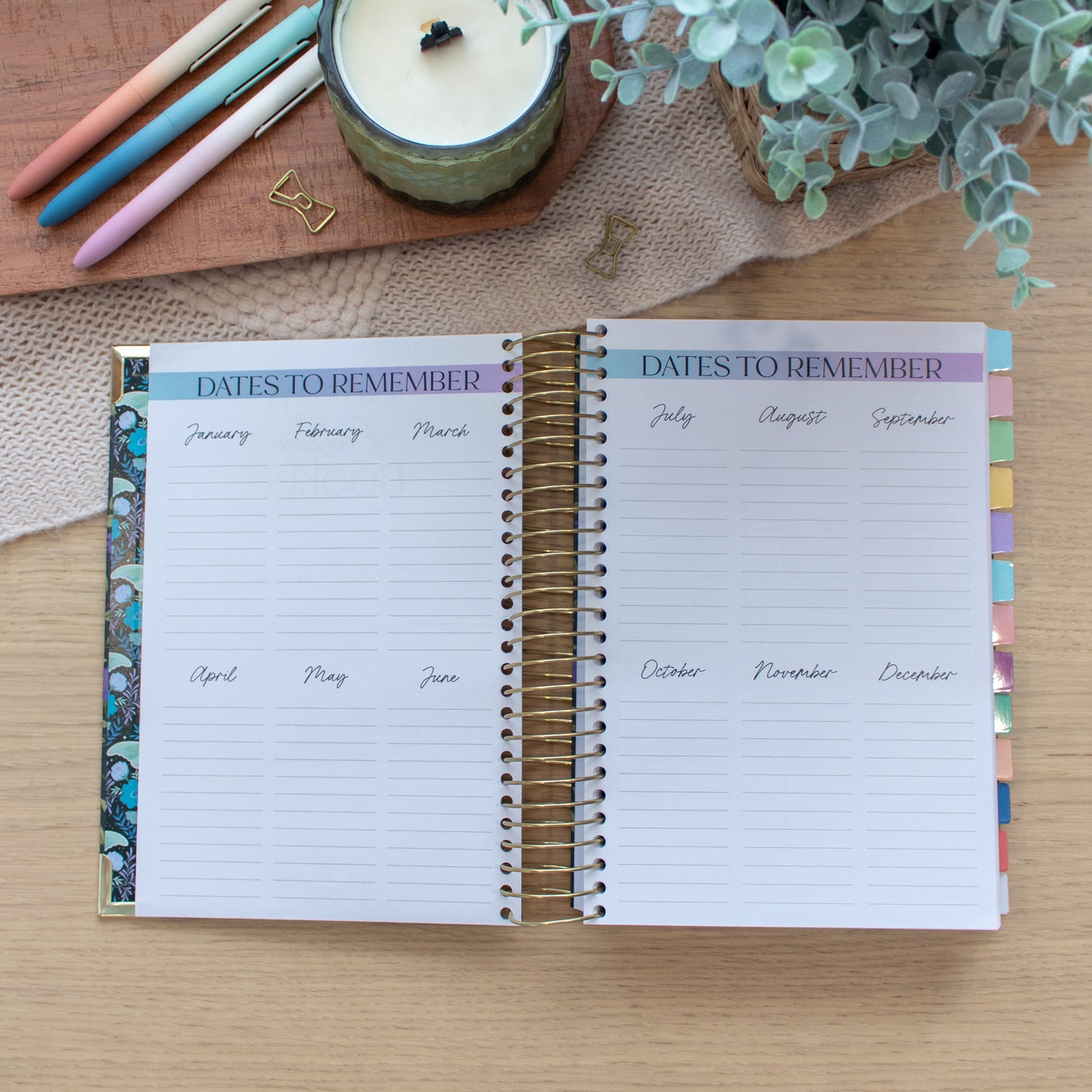 Always Fully Booked UNDATED Planner - Bookish Frames Cover