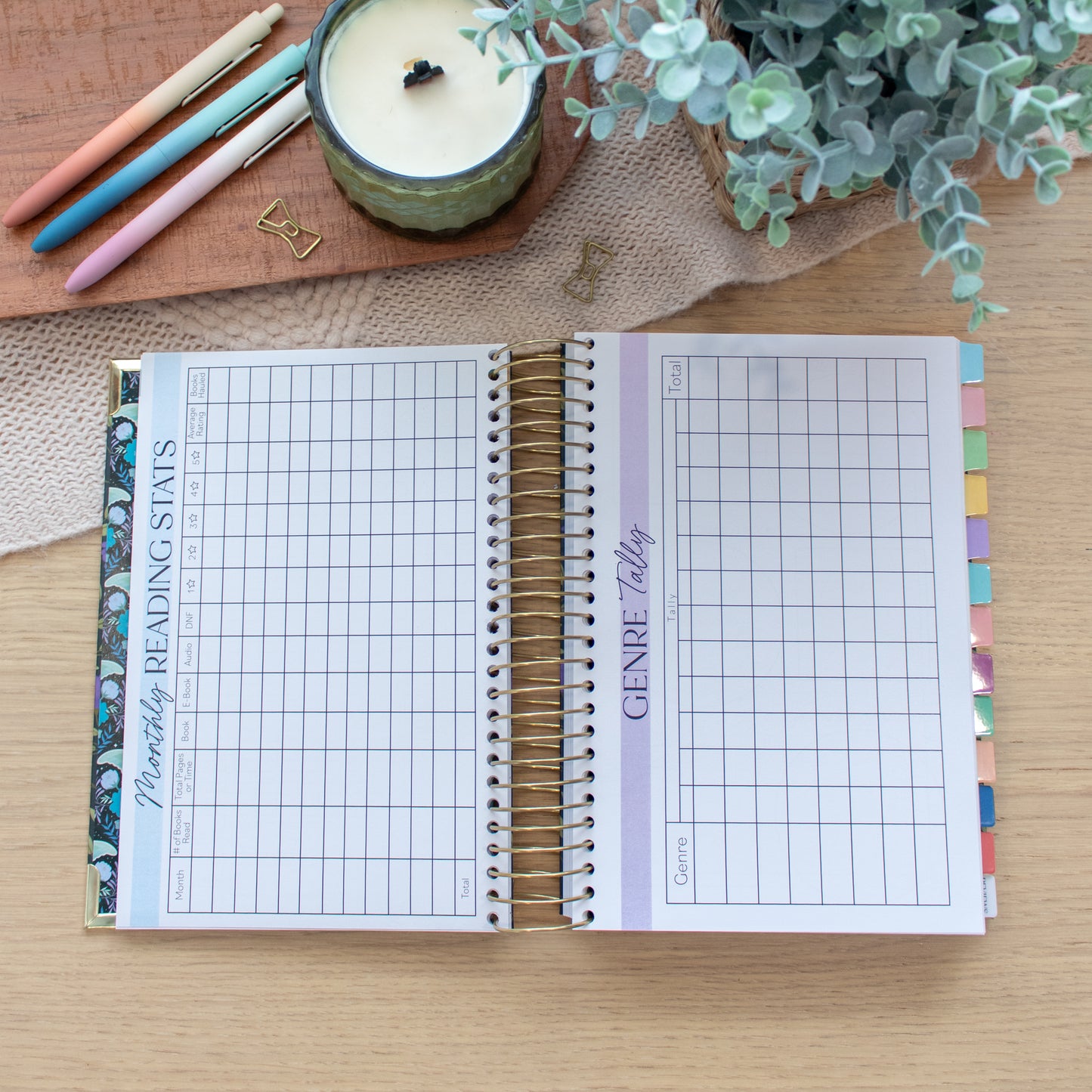 Always Fully Booked UNDATED Planner - Bookish Frames Cover