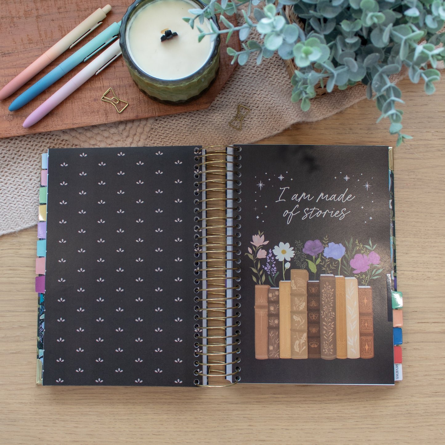 Always Fully Booked UNDATED Planner - Bookish Frames Cover