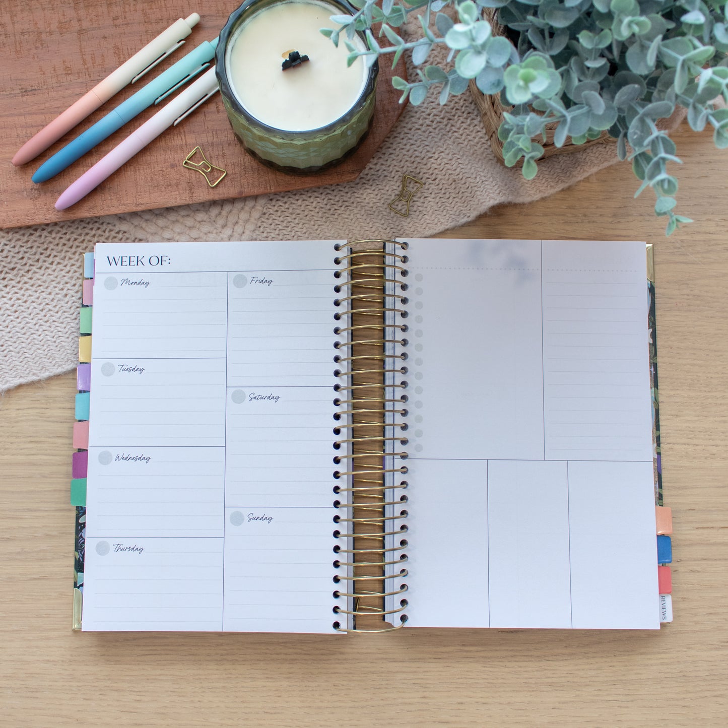Always Fully Booked UNDATED Planner - Bookish Frames Cover