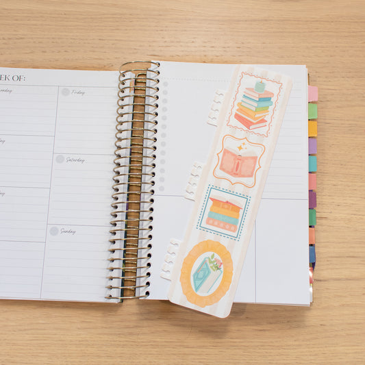 Cozy Bookish Frames Snap-In AFB Planner Bookmark
