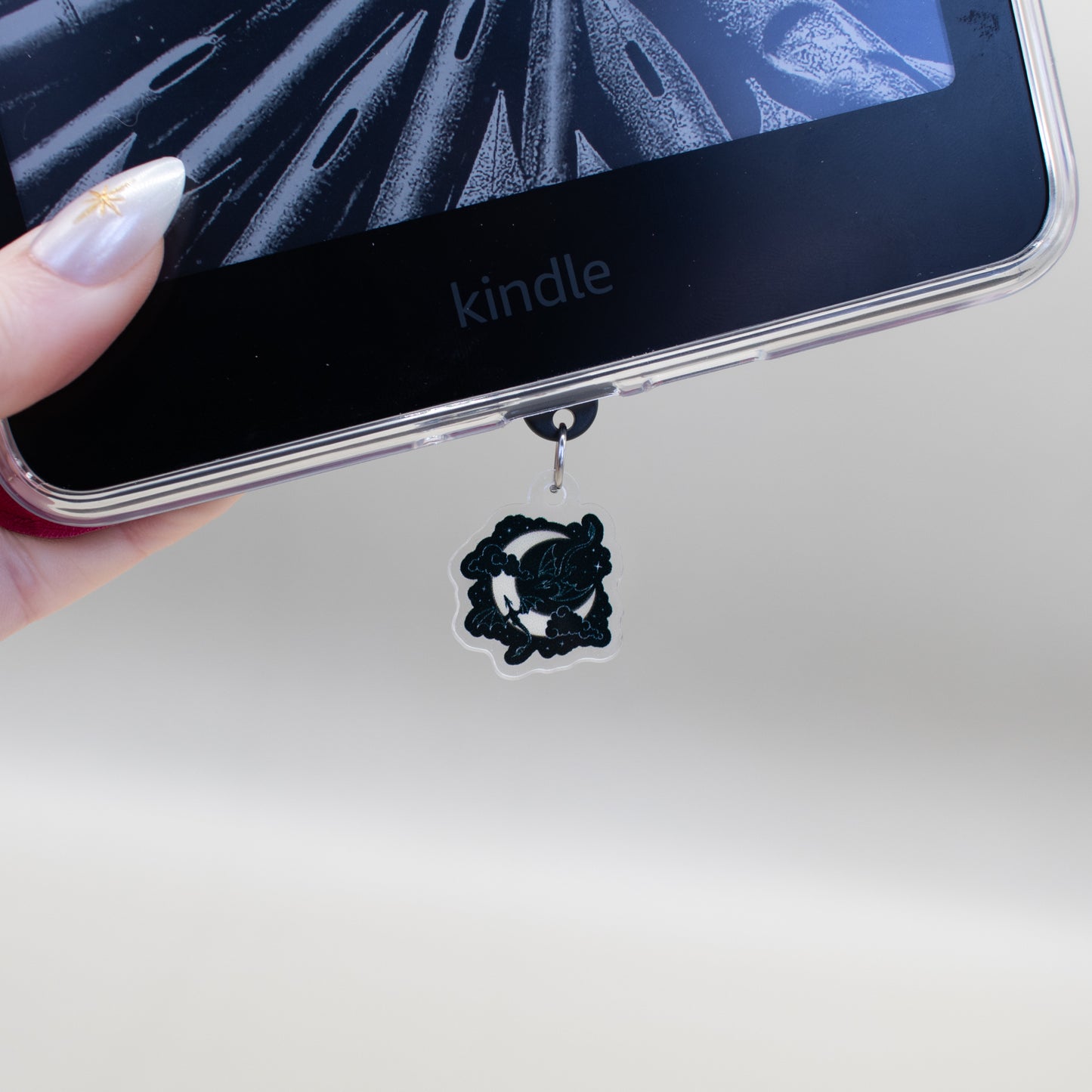 Moon and Dragons - USB-C Charm