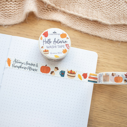 Hello Autumn Washi Tape