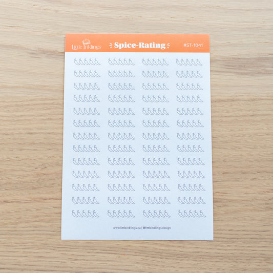 Spice Rating Matte Planner Stickers