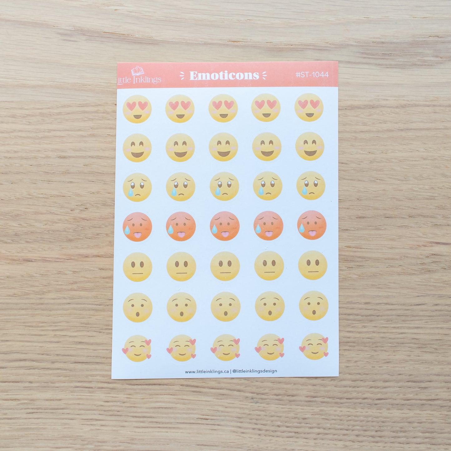 Emoticons Planner Stickers