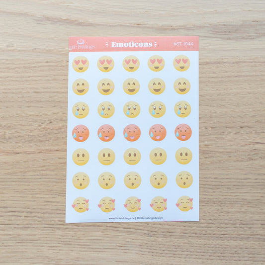 Emoticons Planner Stickers