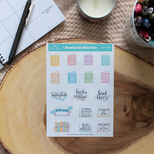 Bookish Blurbs - Planner Stickers