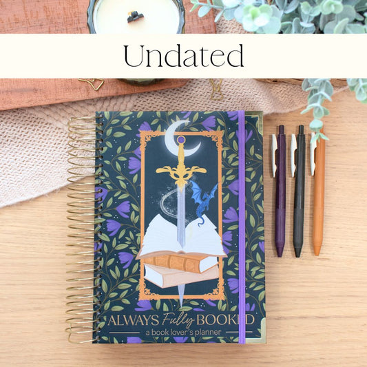 Always Fully Booked UNDATED Planner - Mystical Sword Cover