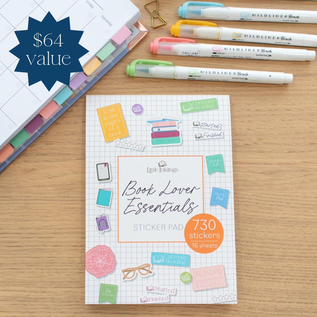 Book Lover Essentials Sticker Pad