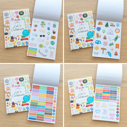 Let's Celebrate Sticker Pad