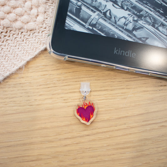 Fire Heart - USB-C Charm