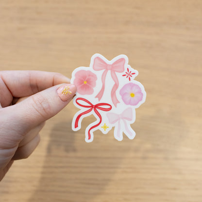 Bows and Flowers - Vinyl Sticker
