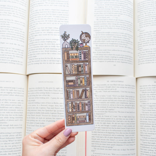 Neutral Bookshelf Bookmark