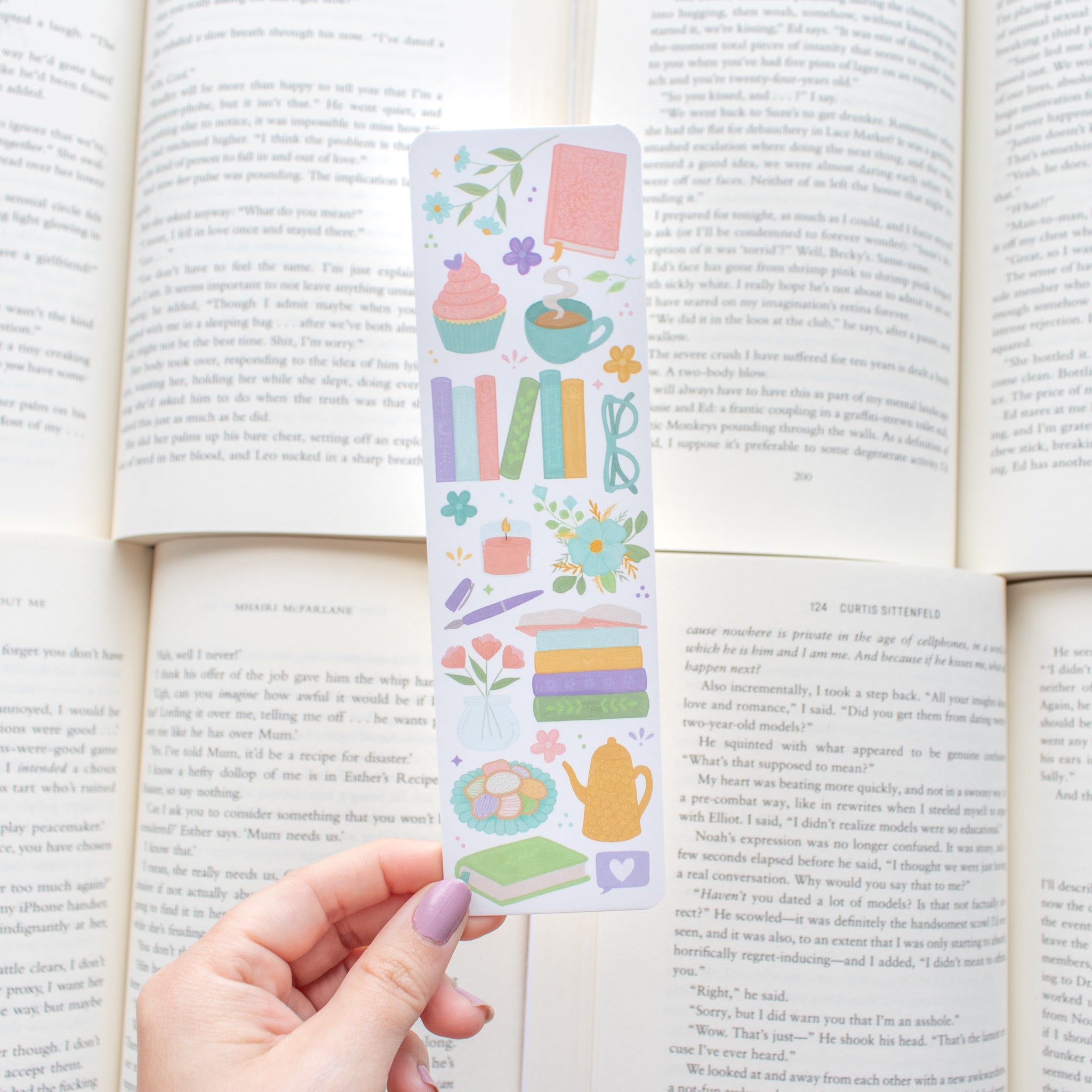 Bookish Tea Party Bookmark – Little Inklings Design