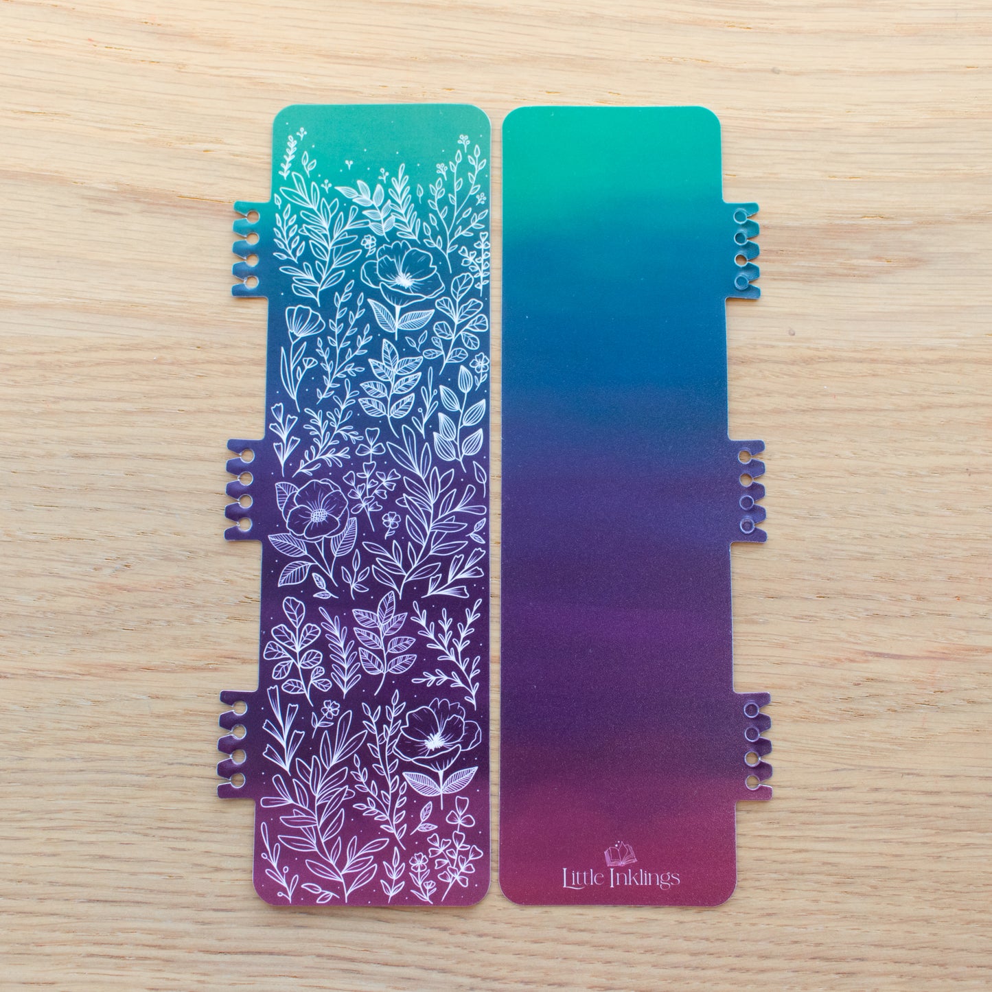 Floral Gradient Snap-In Novel Companion Bookmark
