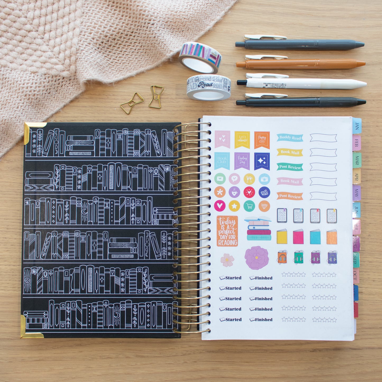 Always Fully Booked 2024 Planner - B&W HORIZONTAL - Pre-Order