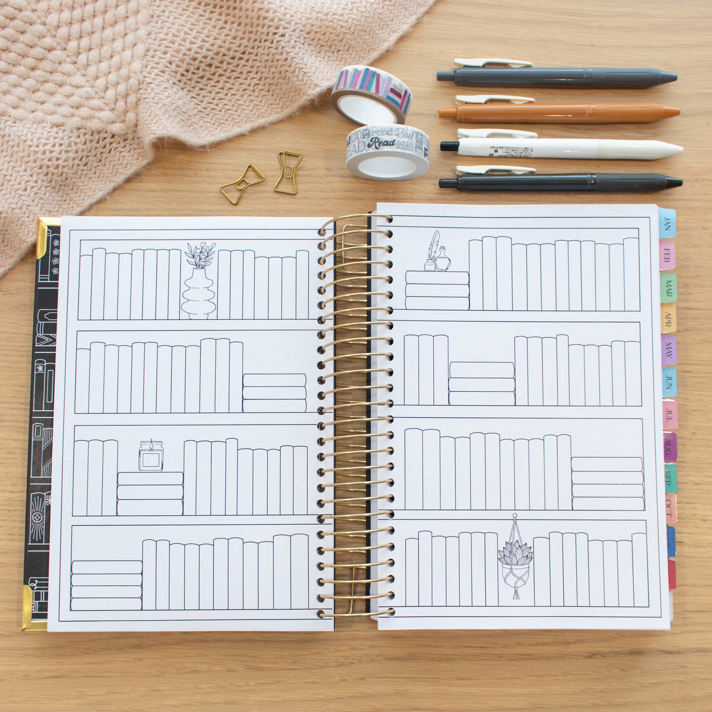 Always Fully Booked 2024 Planner - B&W HORIZONTAL - Pre-Order