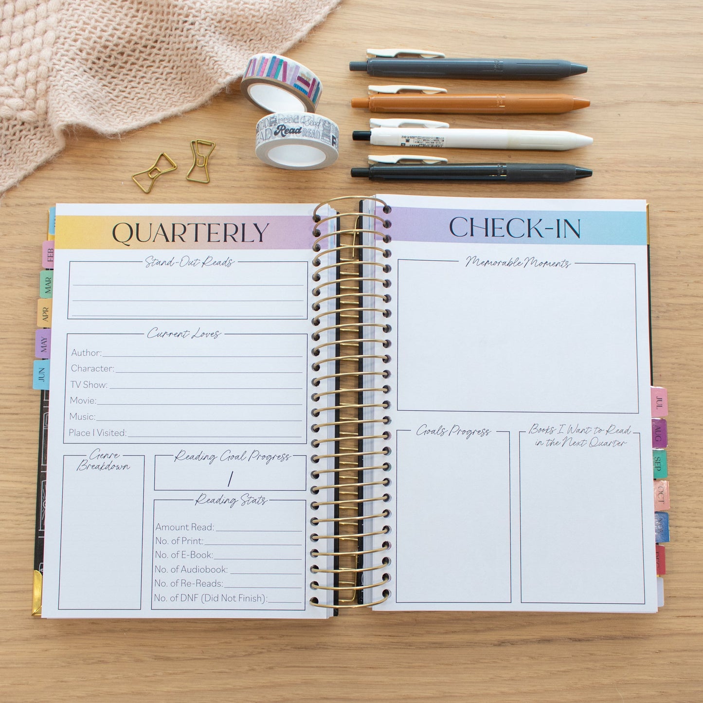Always Fully Booked 2024 Planner - B&W VERTICAL - Pre-Order