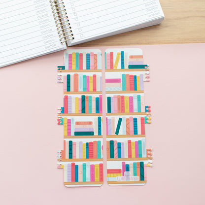 Bright Bookshelf Snap-In Novel Companion Bookmark