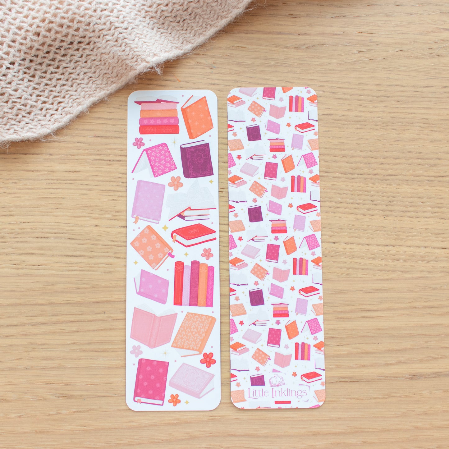 Pink Books Bookmark