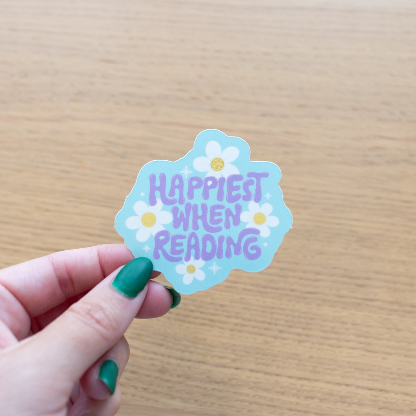 Happiest When Reading - Vinyl Sticker