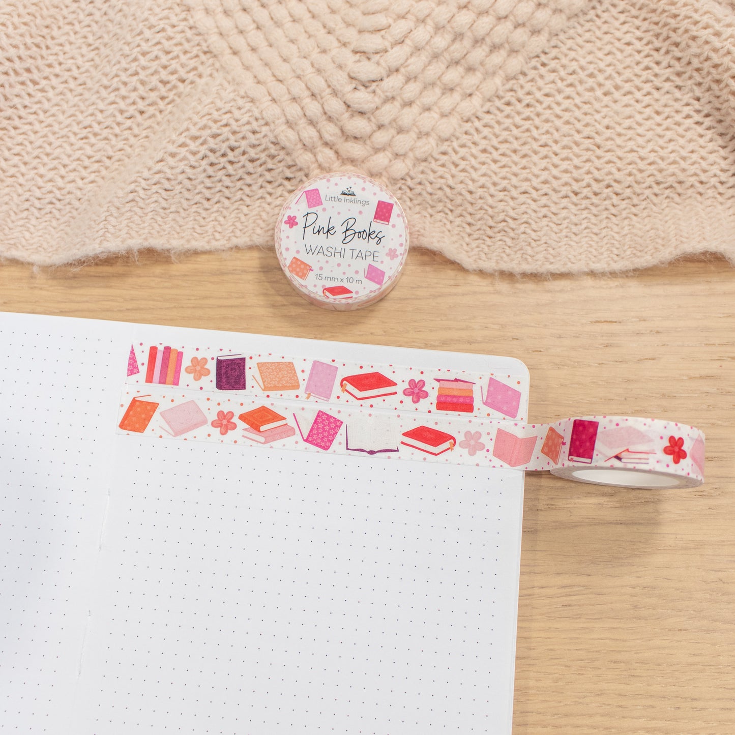 Pink Books - Washi Tape