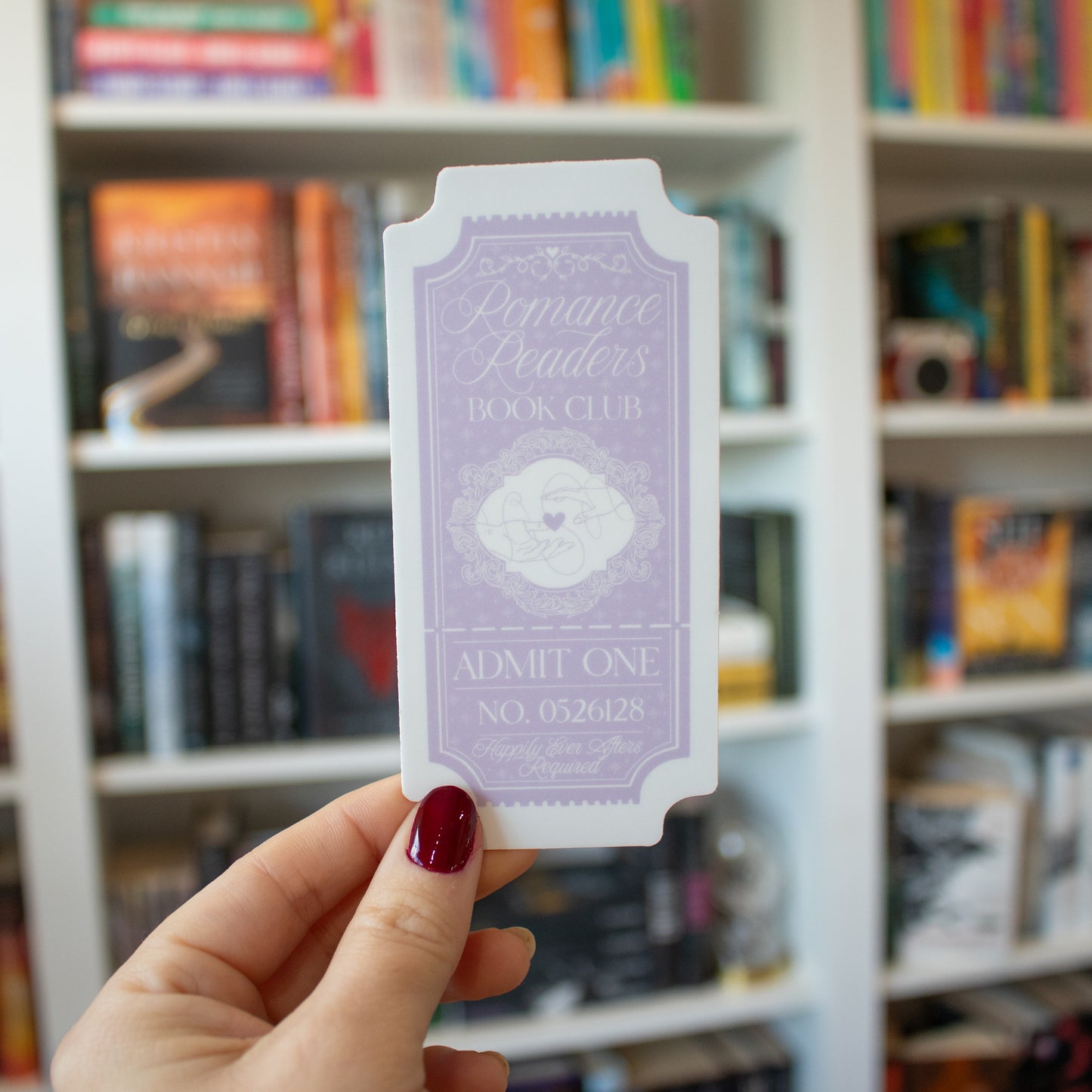 Romance Readers Club Ticket - Vinyl Sticker