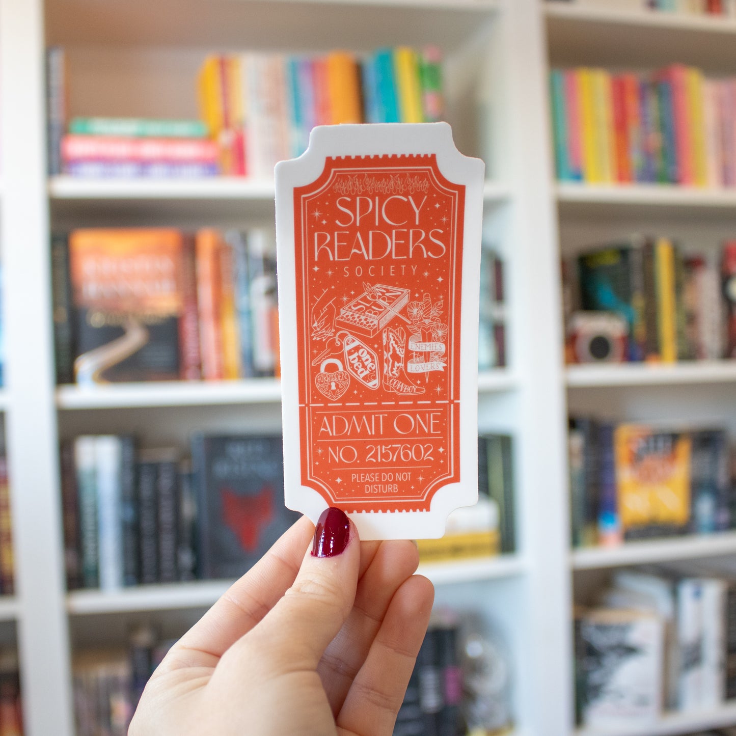 Spicy Readers Society Ticket - Vinyl Sticker