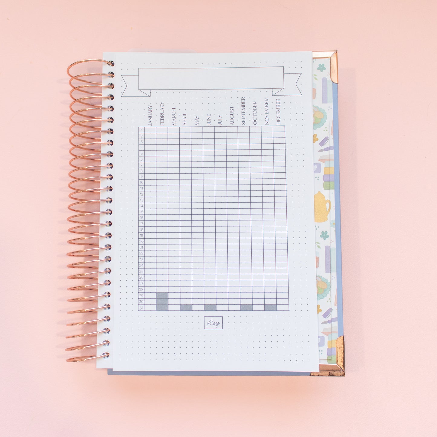 Year in Pixels Blank Tracker for AFB/NC - DIGITAL PRINTABLE