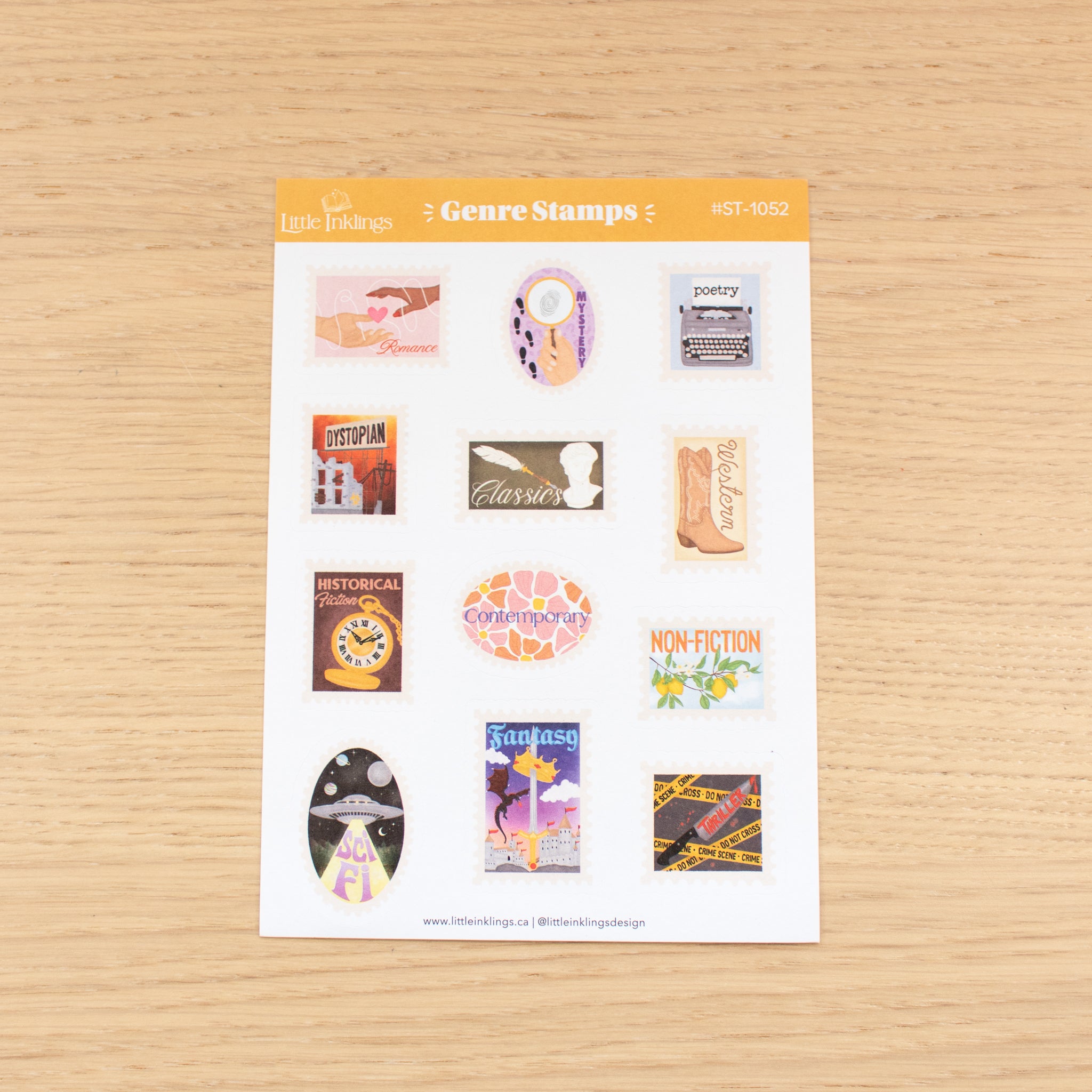 Genre Stamps - Planner Stickers – Little Inklings Design