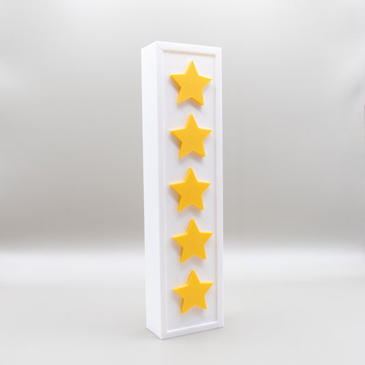 Star Rating - 3D Printed Shelf Decor