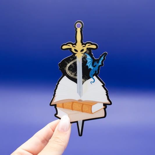 Sword & Books - Vinyl Sticker