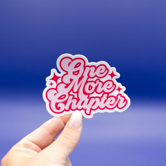 One More Chapter - Pink - Vinyl Sticker