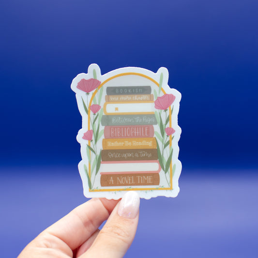 Spring Into Reading - CLEAR Vinyl Sticker