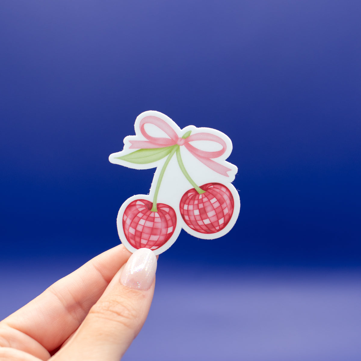 Disco Cherries - Vinyl Sticker – Little Inklings Design