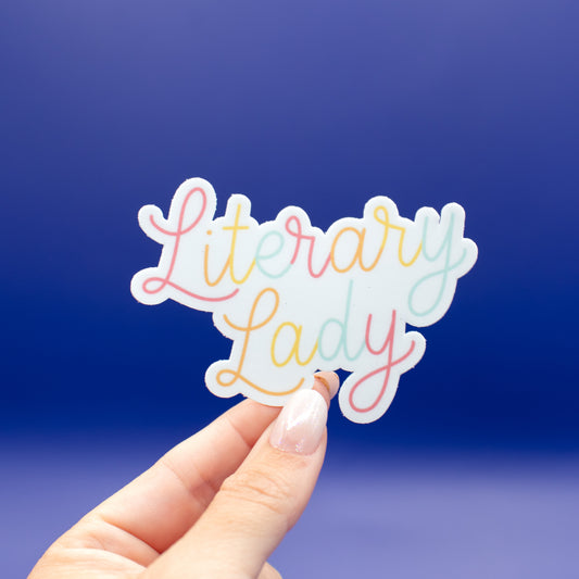 Literary Lady - Vinyl Sticker