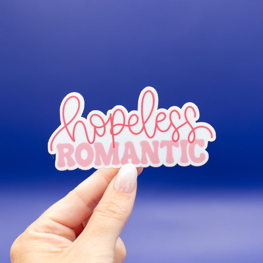 Hopeless Romantic- Vinyl Sticker