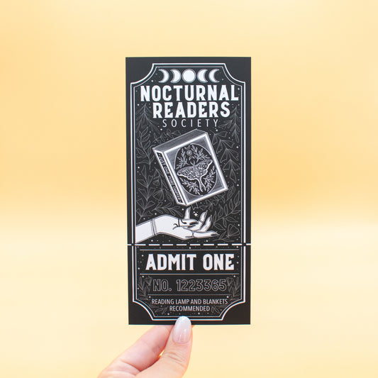 Nocturnal Readers Society - Oversized Bookmark